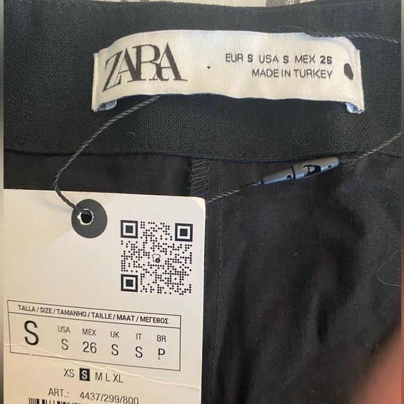 NWT Zara Skirt / Skort Mini Pleated Size S - Picture 5 of 6